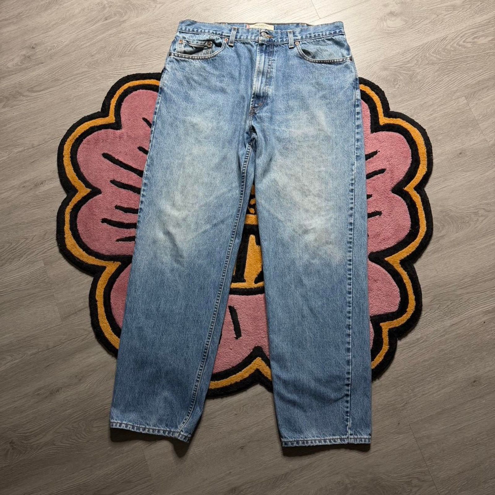Levi's × Vintage Vintage Y2K Levi’s Strauss 550 Relaxed Fit Stonewashed Jeans Size US 38 / EU 54 - 1 Thumbnail