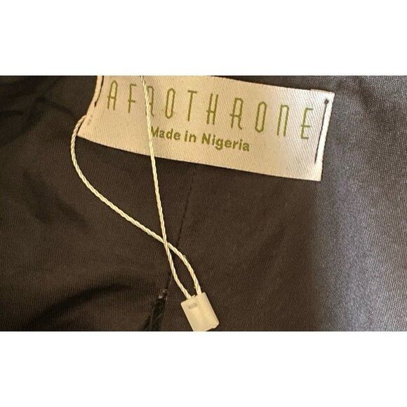 Designer Afrothrone Made to Order African Print Short Sleeve Cotton M Size S / US 4 / IT 40 - 4 Thumbnail