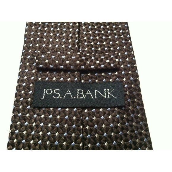 Jos. A. Bank JOS.A.BANK MENS BROWN 100%SILK CLASSIC TIE WIDTH:3 5/8" Size ONE SIZE - 3 Thumbnail