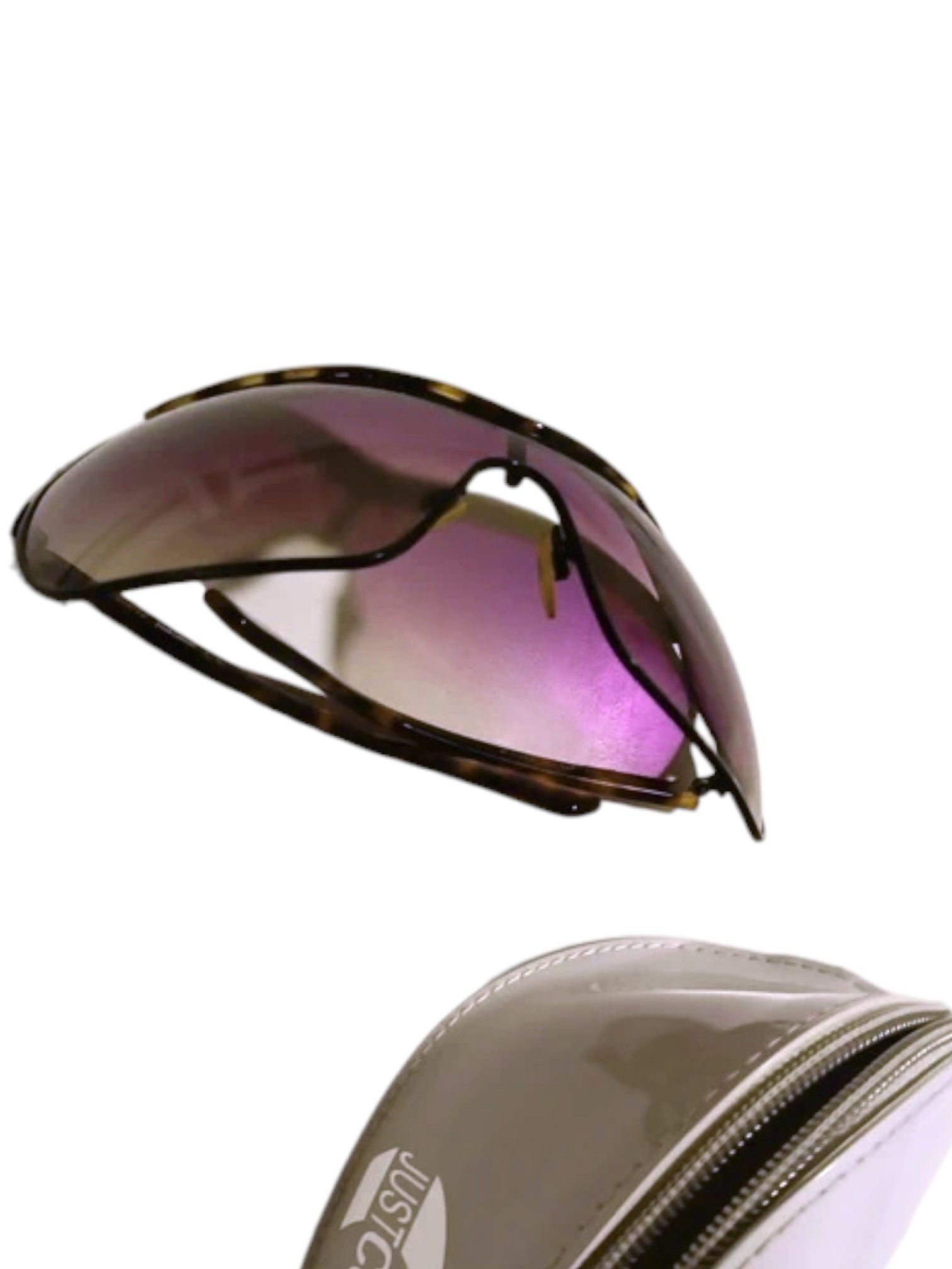 Roberto Cavalli Just Cavalli Purple Gradient Shield Sunglasses, Mid 2000s Size ONE SIZE - 2 Thumbnail