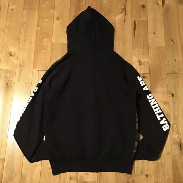 Bape BAPE 1st camo green x black full zip hoodie a bathing ape Size US M / EU 48-50 / 2 - 3 Thumbnail