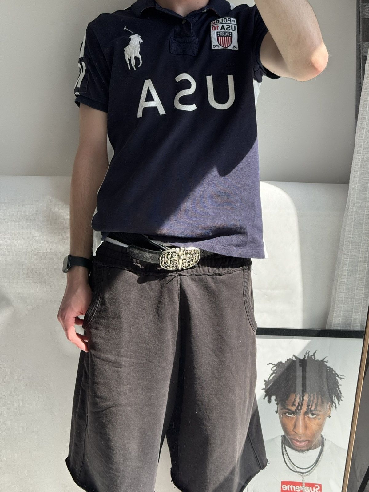 Polo Ralph Lauren Rare Ralph Lauren USA Polo T Shirt Tee Chief Keef New York Size US L / EU 52-54 / 3 - 16 Thumbnail