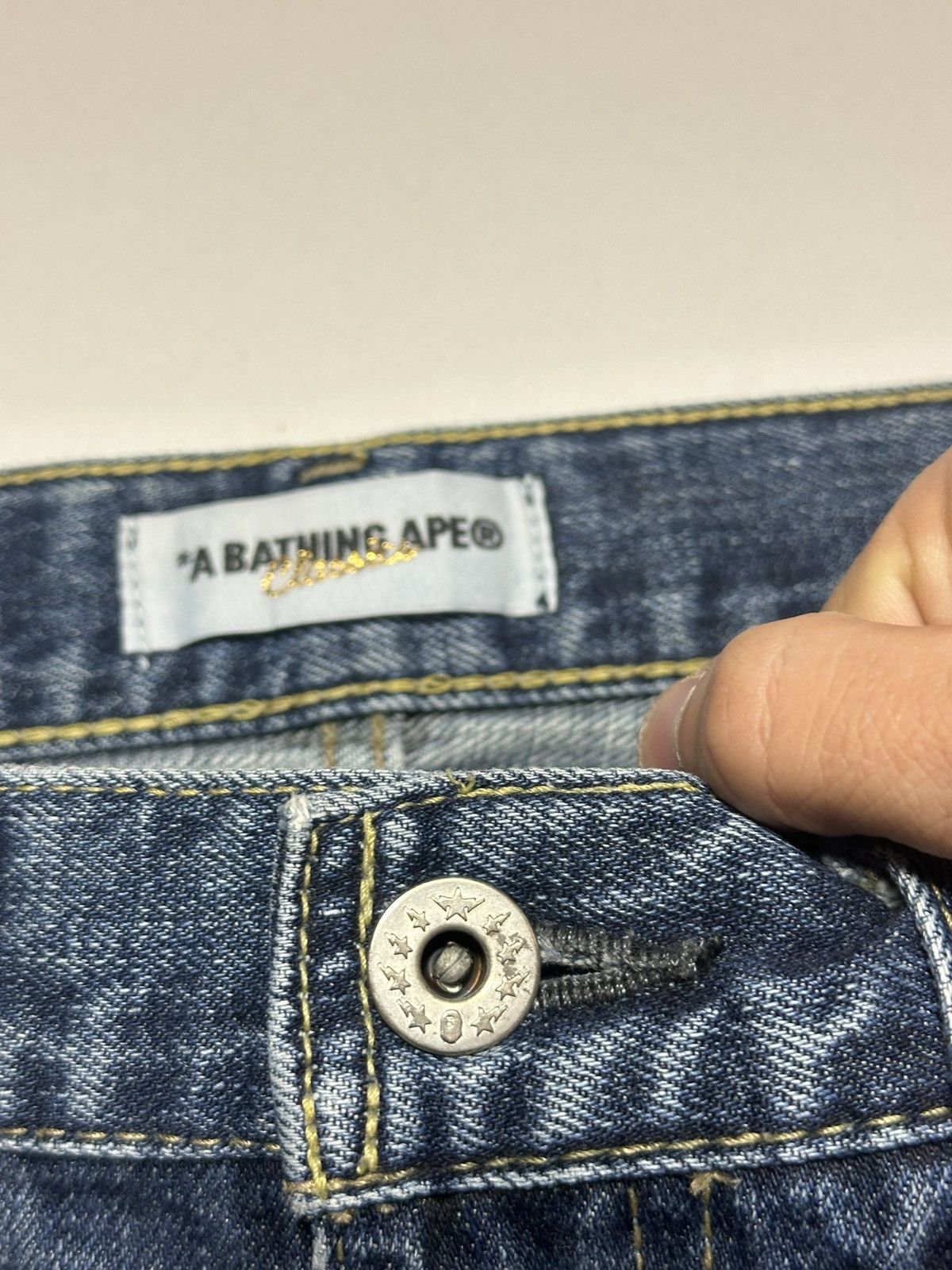 Bape Vintage Bape Embroidered Jeans Size US 32 / EU 48 - 10 Thumbnail