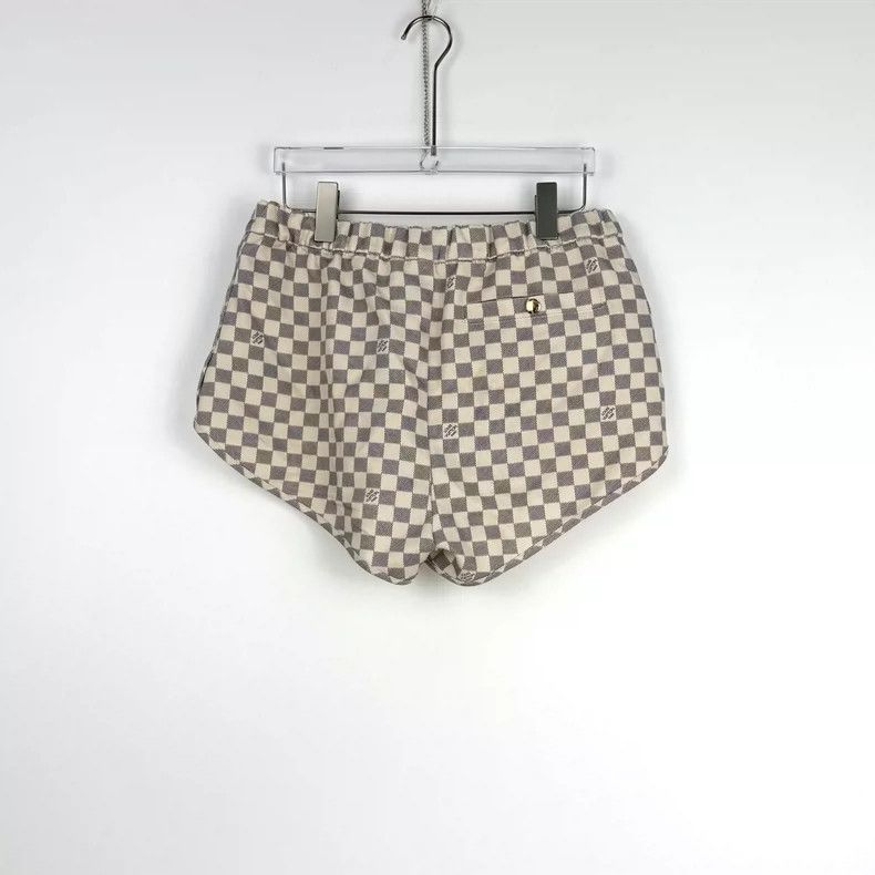 Louis Vuitton Louis Vuitton Grey Checkerboard Shorts 2505-Nextarrow Size 41" - 4 Thumbnail