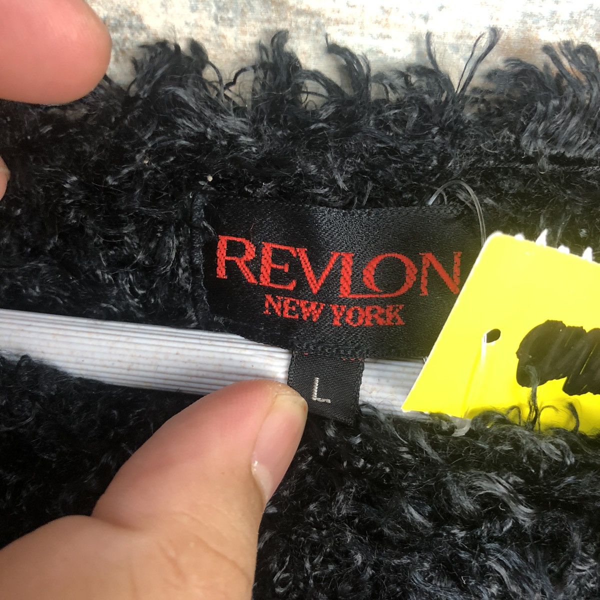 Japanese Brand DL Revlon Newyork Black Mohair Knitwear #C035 Size L / US 10 / IT 46 - 8 Thumbnail