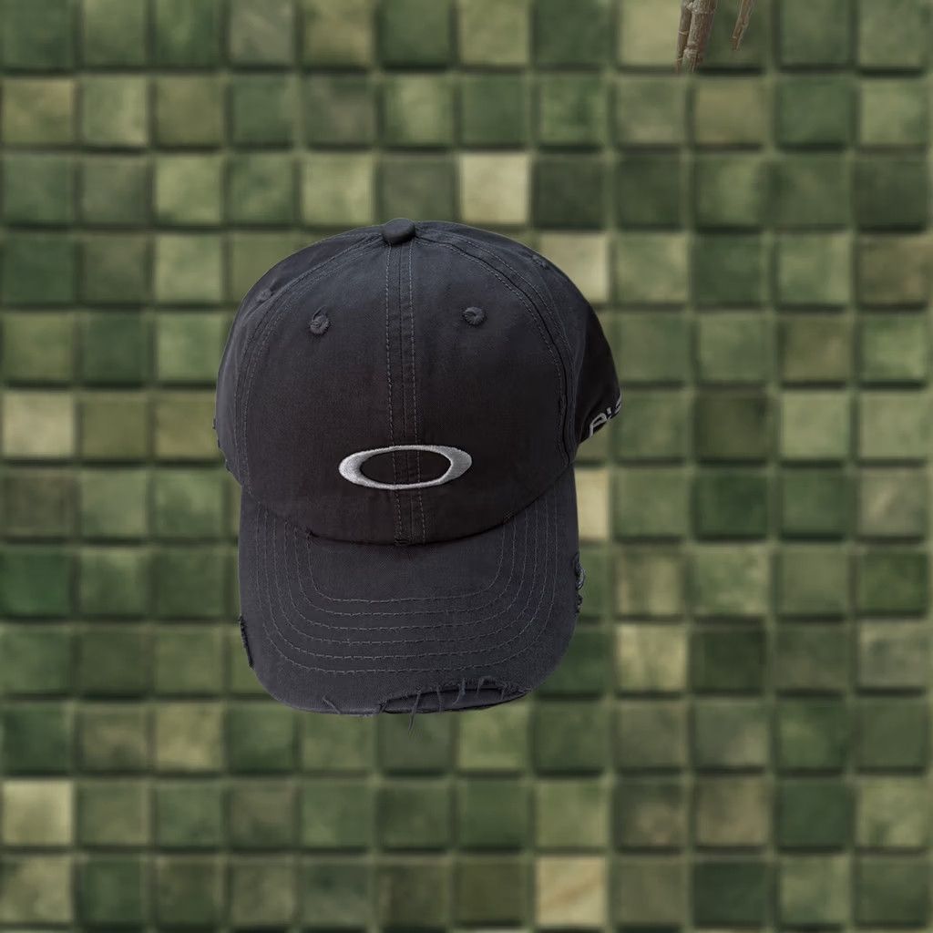 Oakley Oakley x Piet Baseball Cap Distressed Hat Grey One Size Unisex Adults Baseball Cap Outdoor Casual Size ONE SIZE - 1 Thumbnail