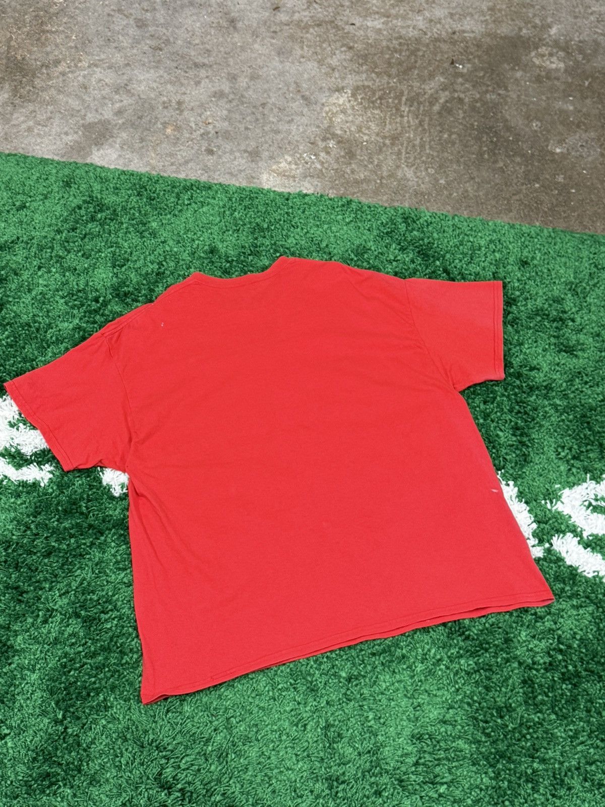 Vintage Vintage Distressed DHL Logo Tee Red 2XL XXL Paint Splatter Size US XXL / EU 58 / 5 - 5 Thumbnail