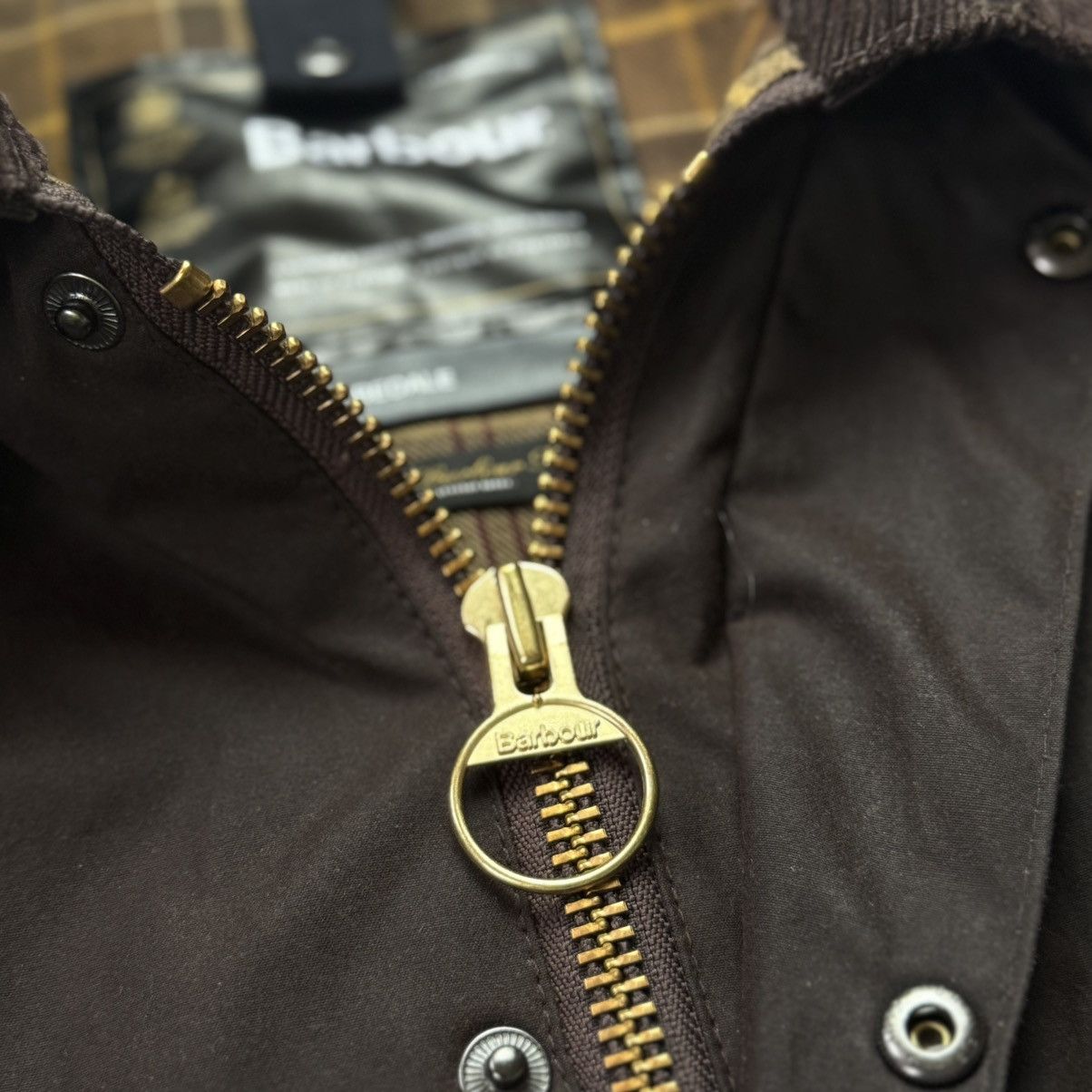Barbour Barbour Waxed Brown Bedale Jacket Coat With Hood C44/112cm Size US L / EU 52-54 / 3 - 5 Thumbnail