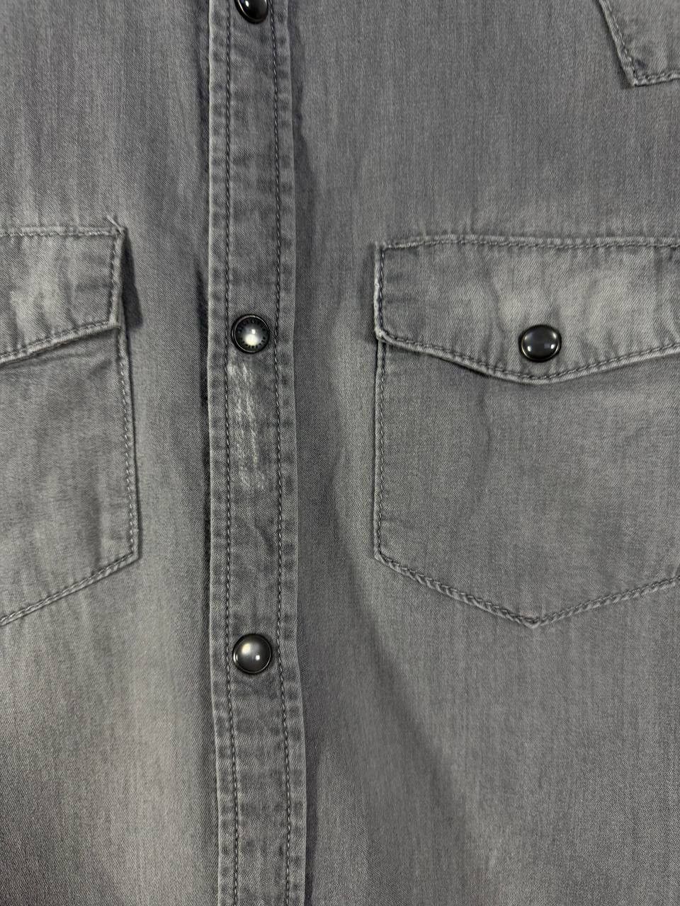 Allsaints Allsaints designer double pocket distressed shirt Size US S / EU 44-46 / 1 - 5 Thumbnail