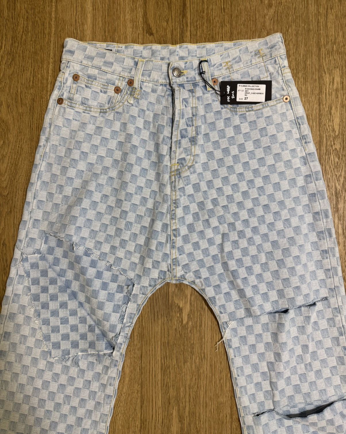 R13 R13 Izzy drop checker board Size 27" / US 4 / IT 40 - 8 Thumbnail