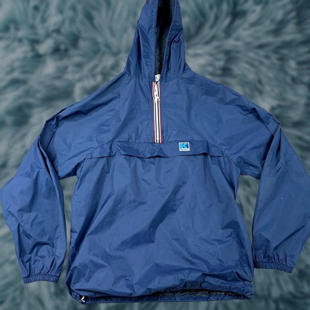 Helly Hansen Vintage Helly Hansen Navy Blue Anorak Windbreaker Jacket Large Mens USA Size US L / EU 52-54 / 3 - 1 Thumbnail