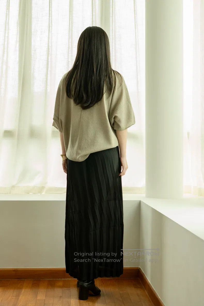 Comme des Garcons Comme Des Garcons size M Irregular pleated straight skirt Size 23" - 6 Thumbnail