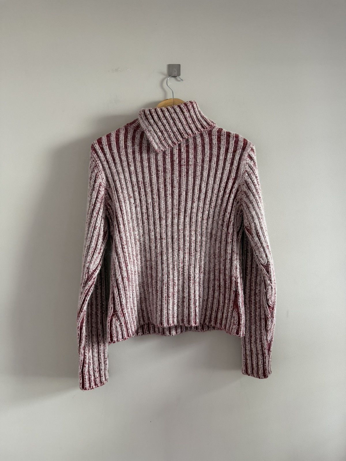 Vintage Wool Ribbed Turtleneck Sweater Size M / US 6-8 / IT 42-44 - 5 Thumbnail