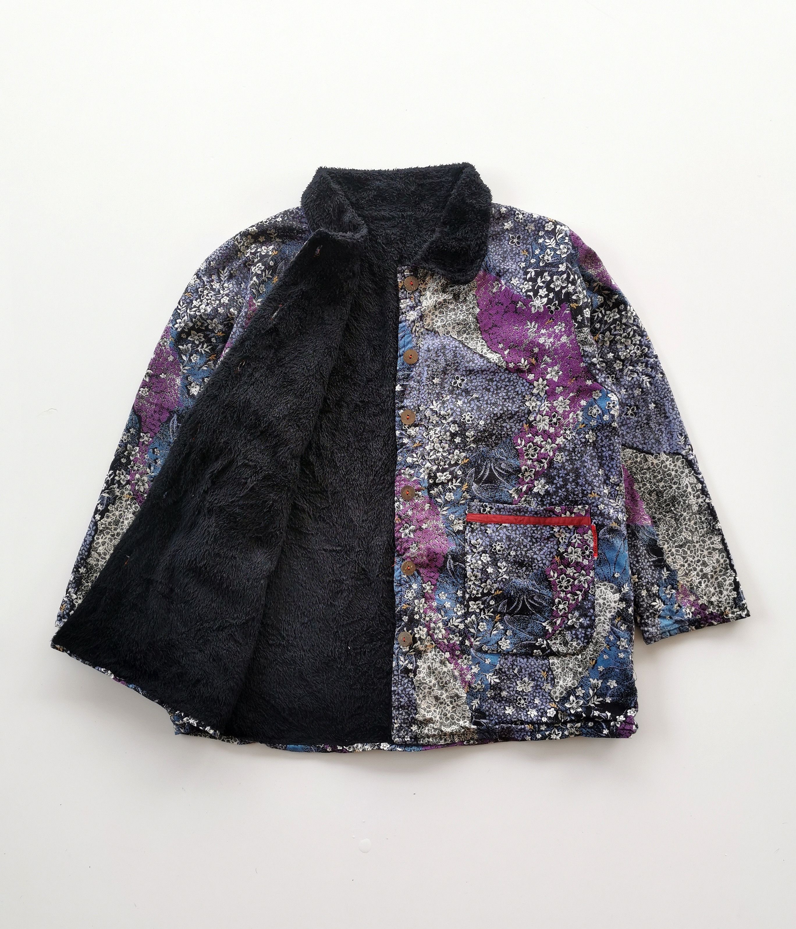 Japanese Brand Hysabun Japan Flower Art Double Pocket Sweater Size US M / EU 48-50 / 2 - 1 Thumbnail