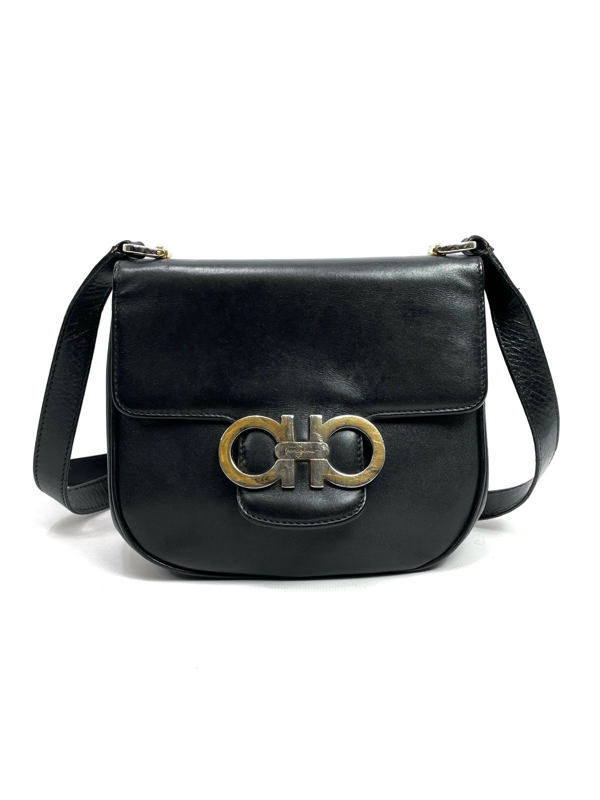 Salvatore Ferragamo Salvatore Ferragamo Vintage Gancini Mini Leather Bag Size ONE SIZE - 1 Thumbnail