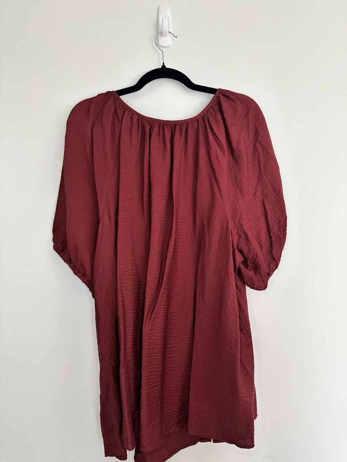 Other Ava & Viv Maroon Blouse - Sz. 2X Size XXL / US 16-18 / IT 52-54 - 3 Thumbnail
