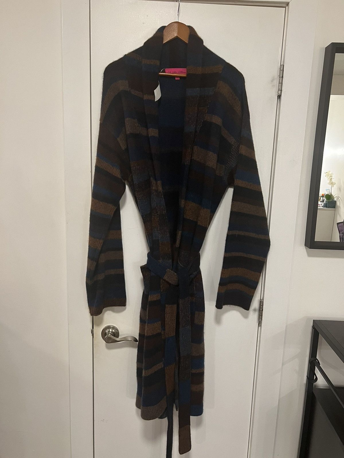 The Elder Statesman The Elder Statesman Striped Cashmere Cardigan/Robe Size US XL / EU 56 / 4 - 4 Thumbnail