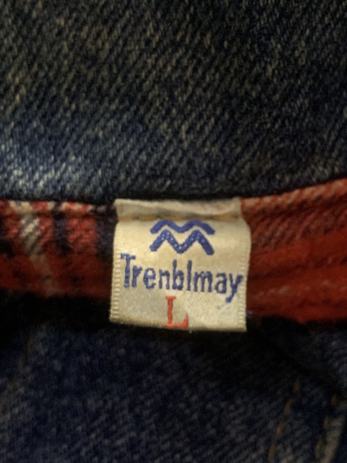 Japanese Brand × Vintage Rare Design Vintage Trenblmay Denim Jackets Size L / US 10 / IT 46 - 4 Thumbnail
