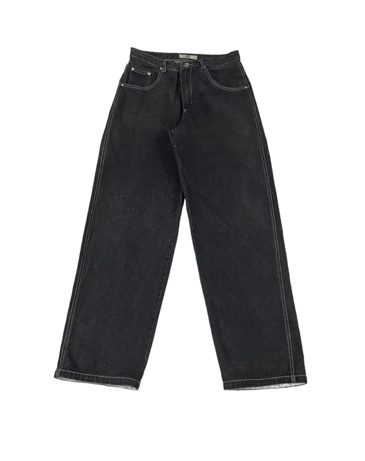 Marithe + Francois Girbaud Vintage MF Girbaud Baggy Jeans Embroidery Logo Size US 31 - 3 Thumbnail