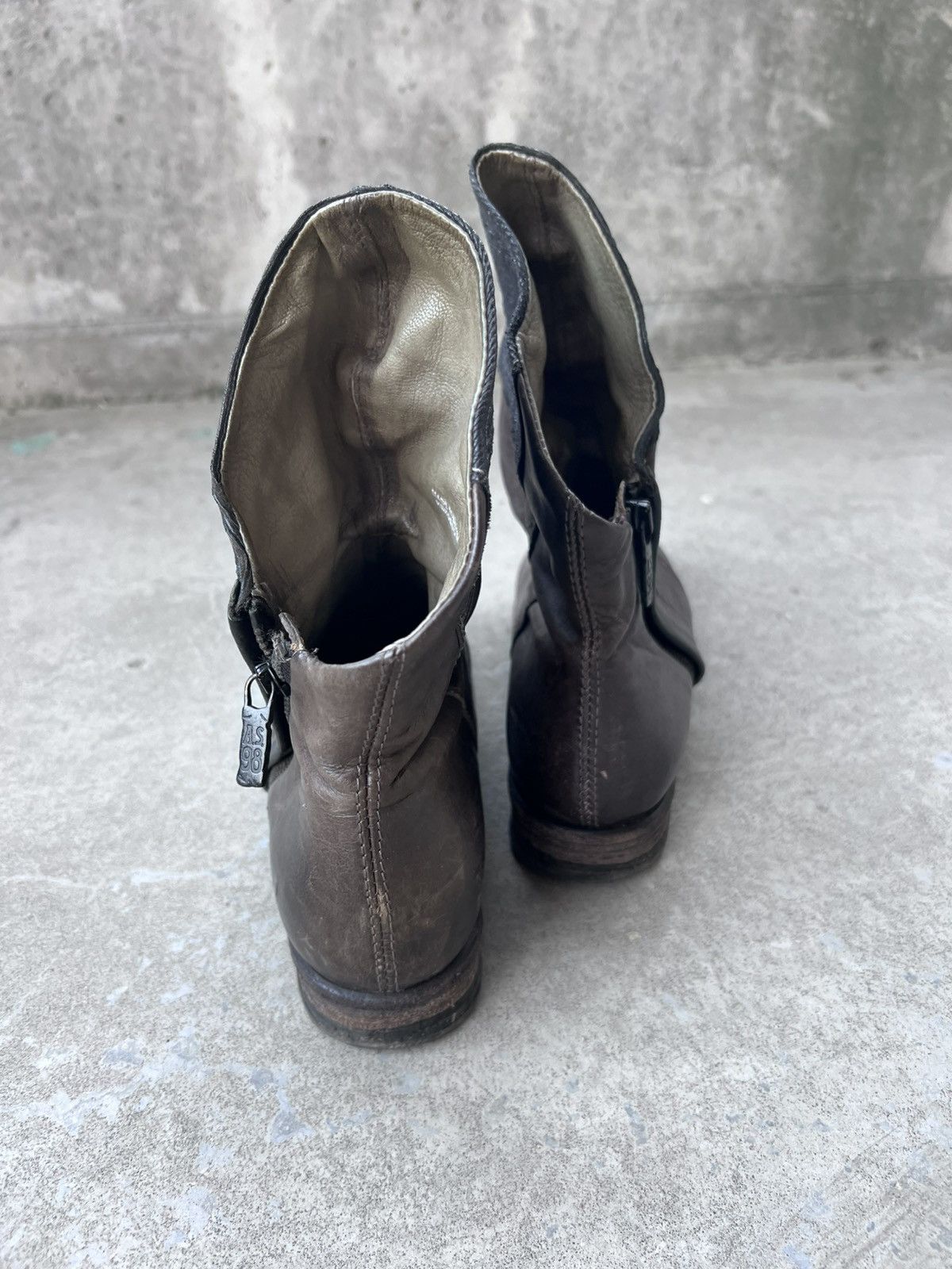 A.S.98 A.S.98 Ankle Avant Garde Leather Zip Boots Size US 7 / IT 37 - 5 Thumbnail