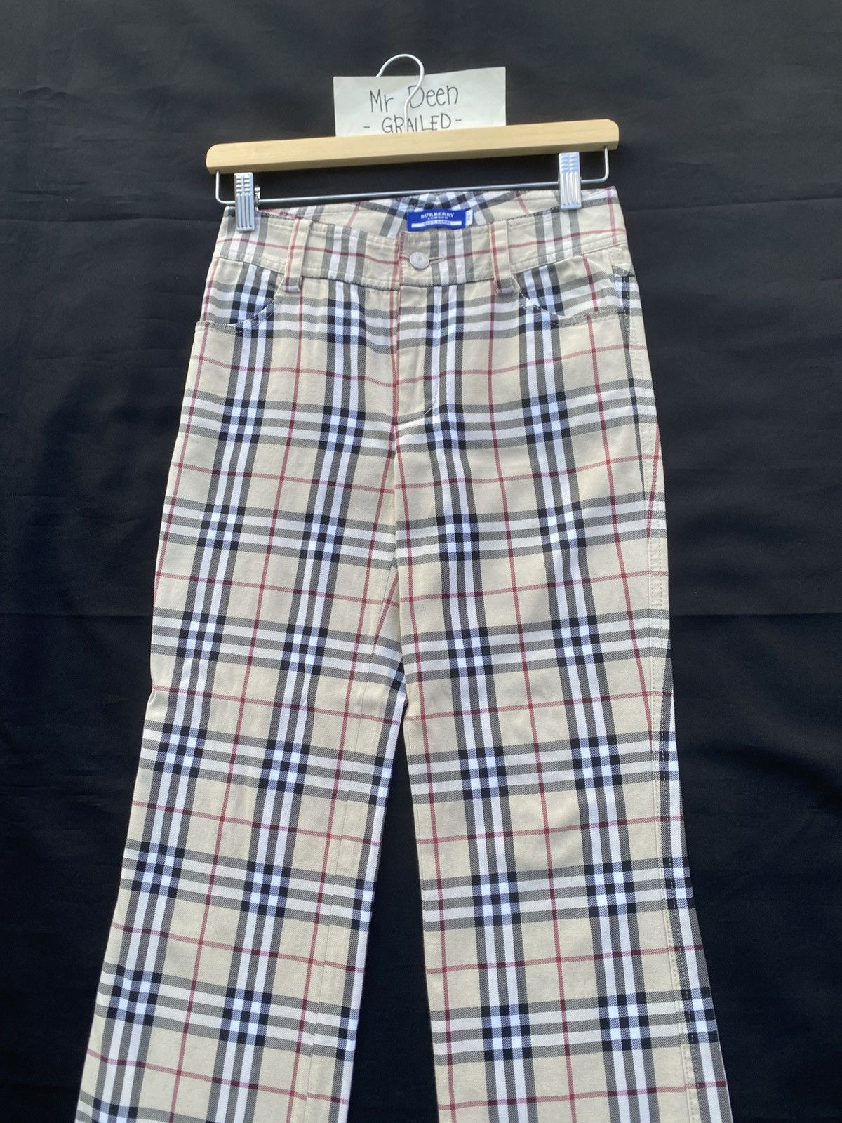 Burberry Rare Burberry Brown Checkered Casual Pants Size US 27 - 8 Thumbnail