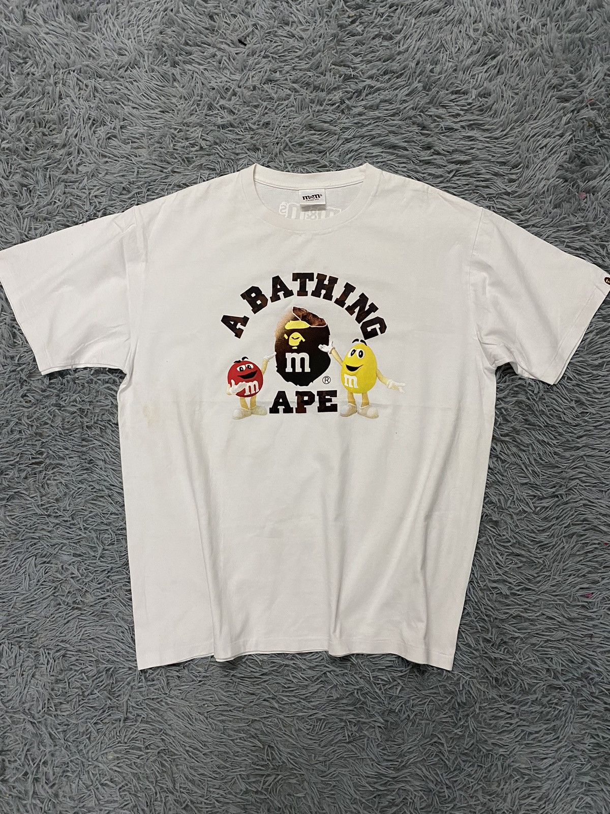 Bape Bape X M&M College Tee Size US XL / EU 56 / 4 - 1 Thumbnail