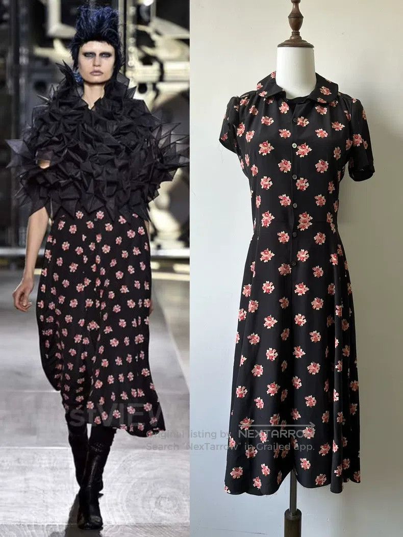 Junya Watanabe Junya Watanabe Floral Irregular Dress Size XS / US 0-2 / IT 36-38 - 1 Thumbnail