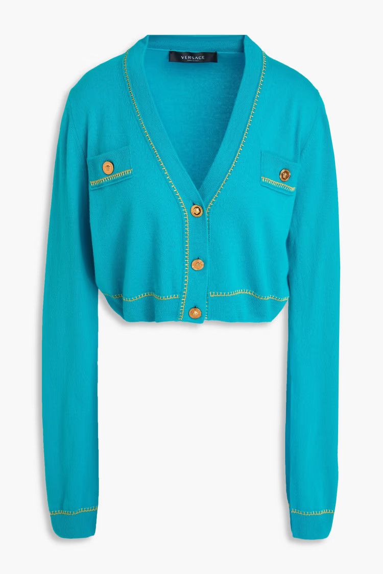 Versace o1y0226 Cardigan in Azure Size S / US 4 / IT 40 - 1 Thumbnail