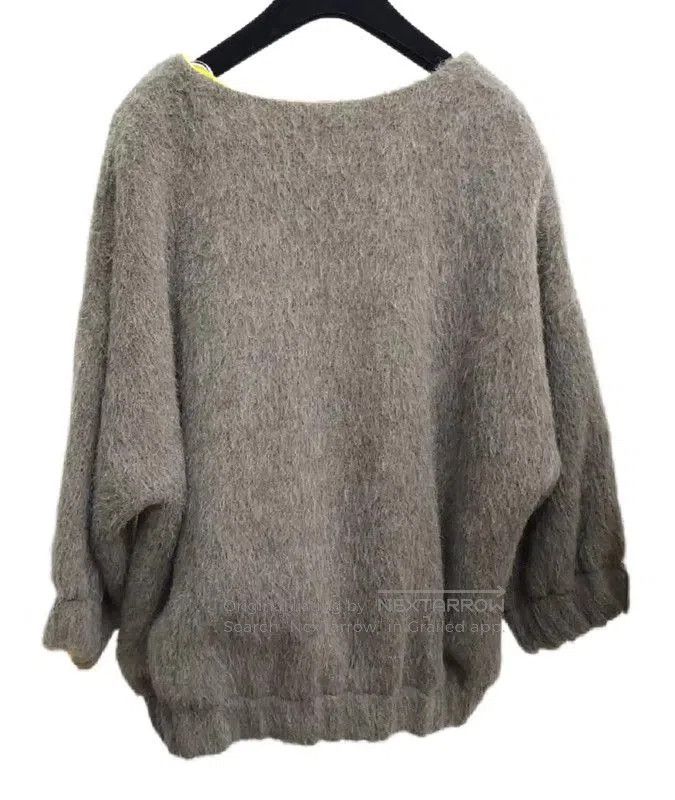 Kenzo KENZO Fluffy Beige Mohair Sweater for Women . Size XXS / US 00 / IT 34 - 2 Thumbnail