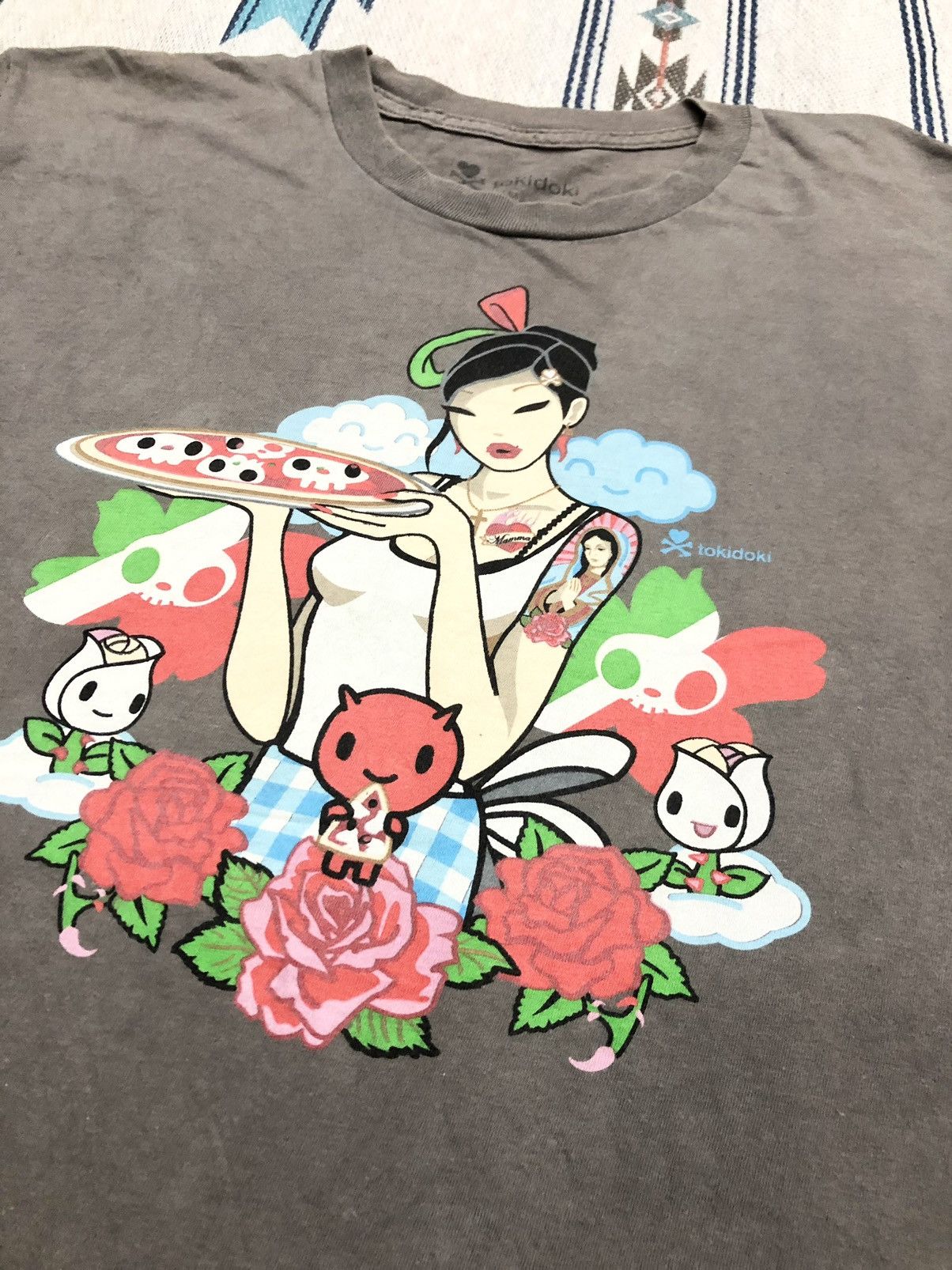 tokidoki FADED GRAY TOKIDOKI USA TSHIRT Size US M / EU 48-50 / 2 - 2 Thumbnail