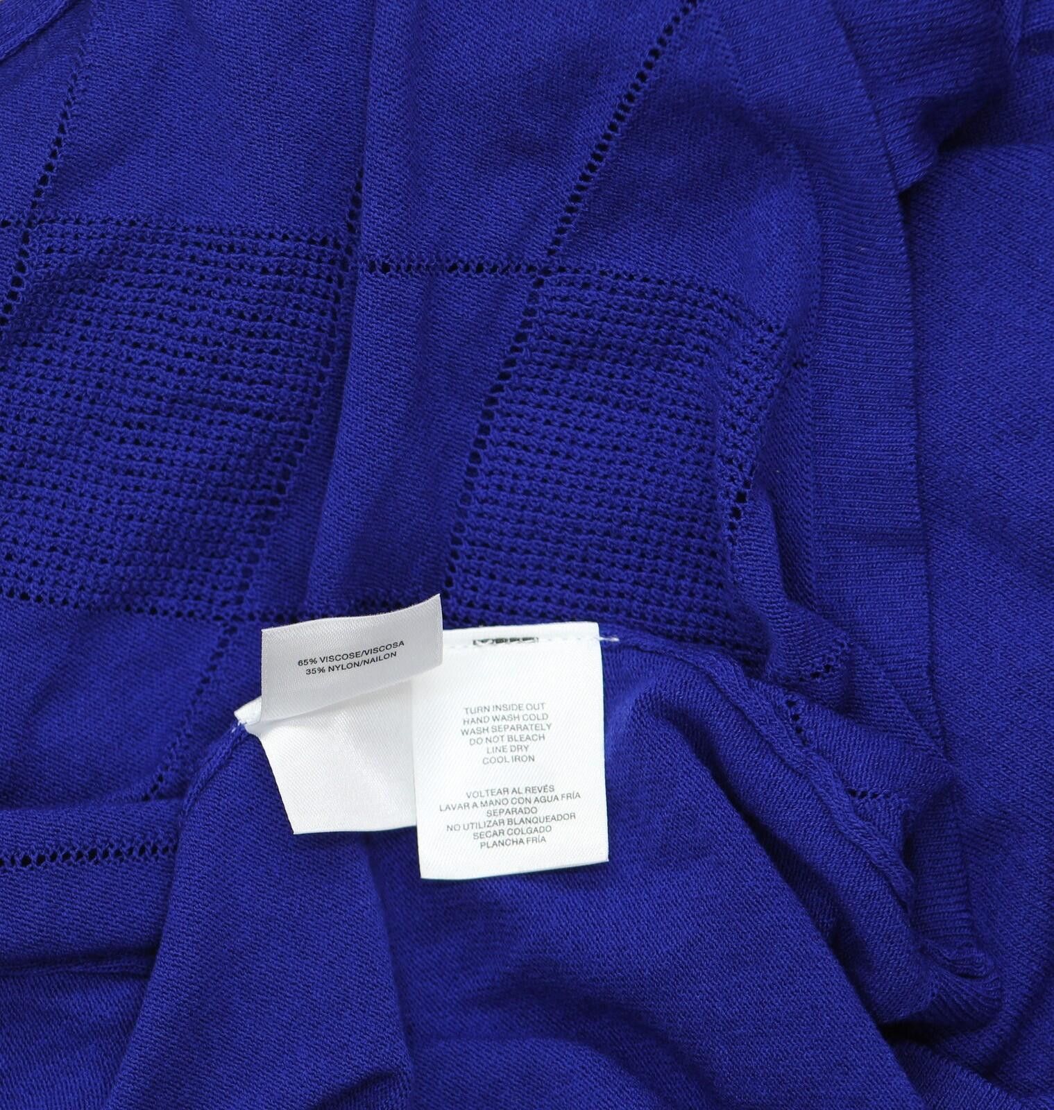 Other Nwt Kasper Pattern Knit Sweater Cardigan 10920021 Blue S Size S / US 4 / IT 40 - 5 Thumbnail