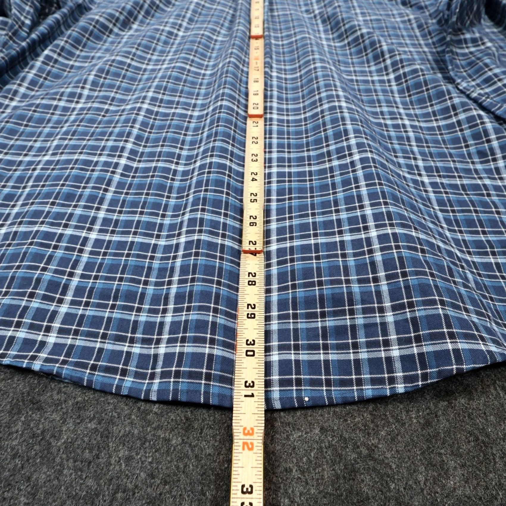 Vintage St. John's Bay Shirt Mens XL Blue Plaid Long Sleeve Button Up Iron Free Size US XL / EU 56 / 4 - 5 Thumbnail