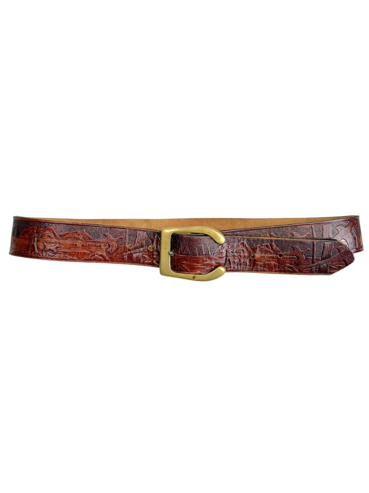 Vintage Vintage Western Leather belt Htc Number nine style Size ONE SIZE - 1 Thumbnail