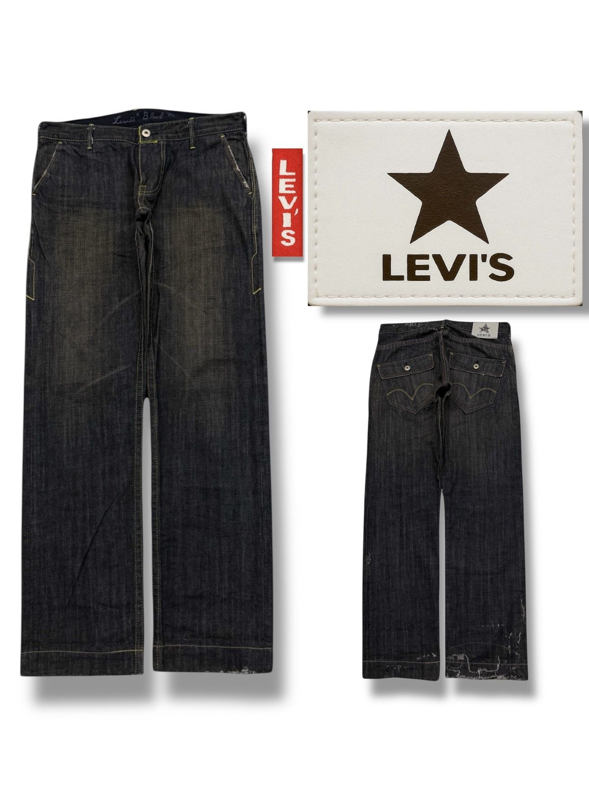 Levi's Vintage 00s Levi’s Black 521-00 Japanese Denim Jeans | W32 Size US 32 / EU 48 - 1 Thumbnail