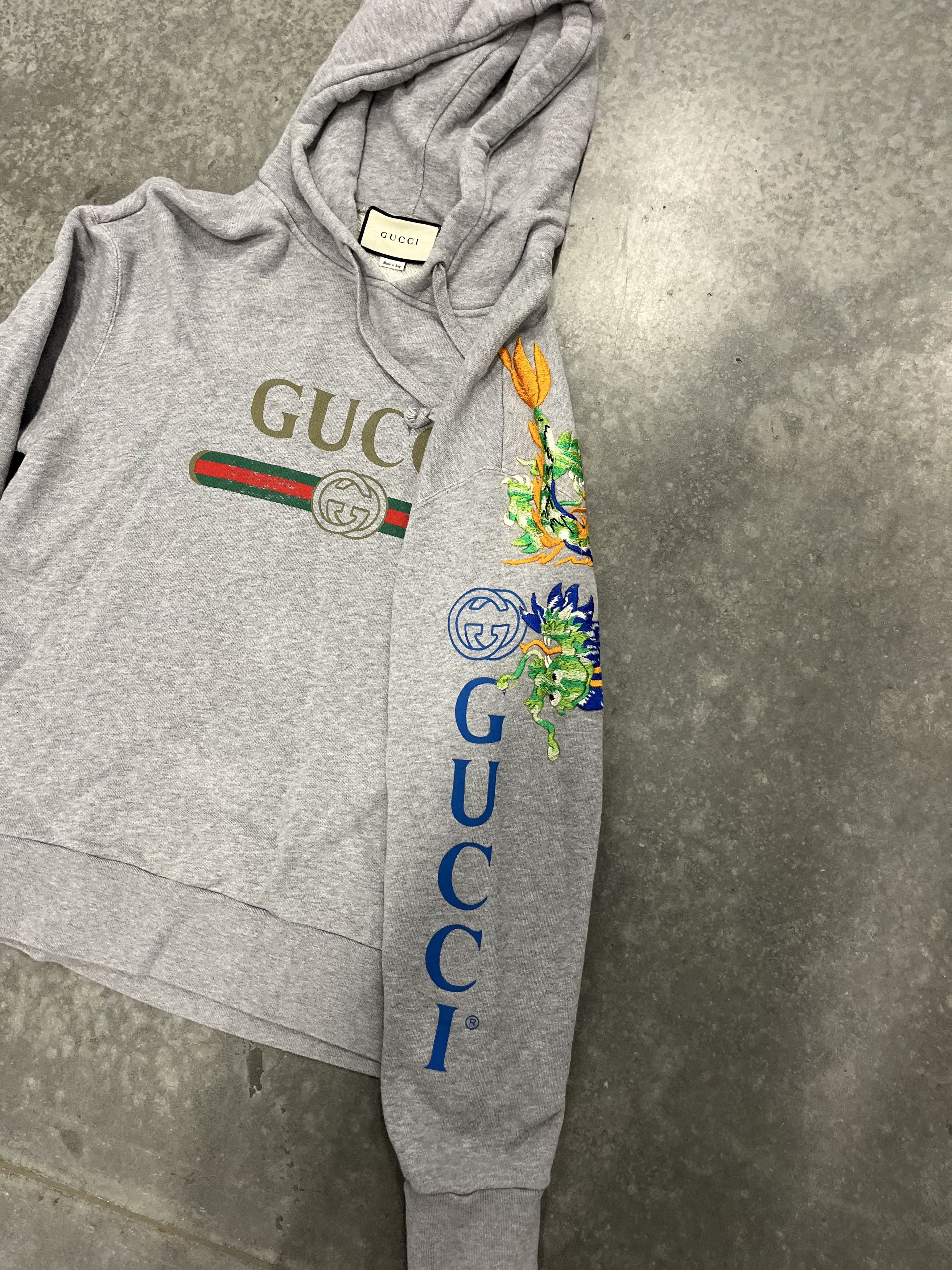 Gucci Gucci Embroidered Dragon Hoodie sz M Size US M / EU 48-50 / 2 - 5 Thumbnail
