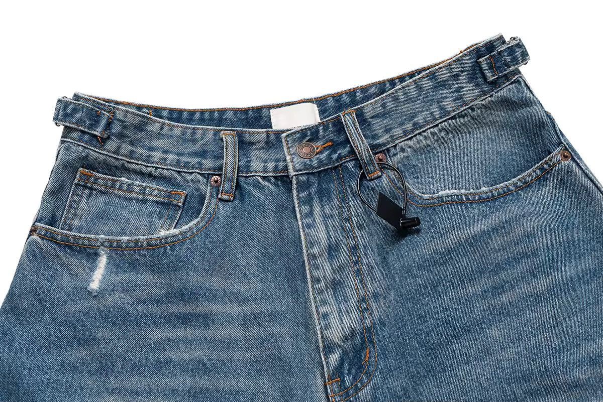Japanese Brand × Jean Hole Washed Fringe Denim Shorts Size US 34 / EU 50 - 7 Thumbnail