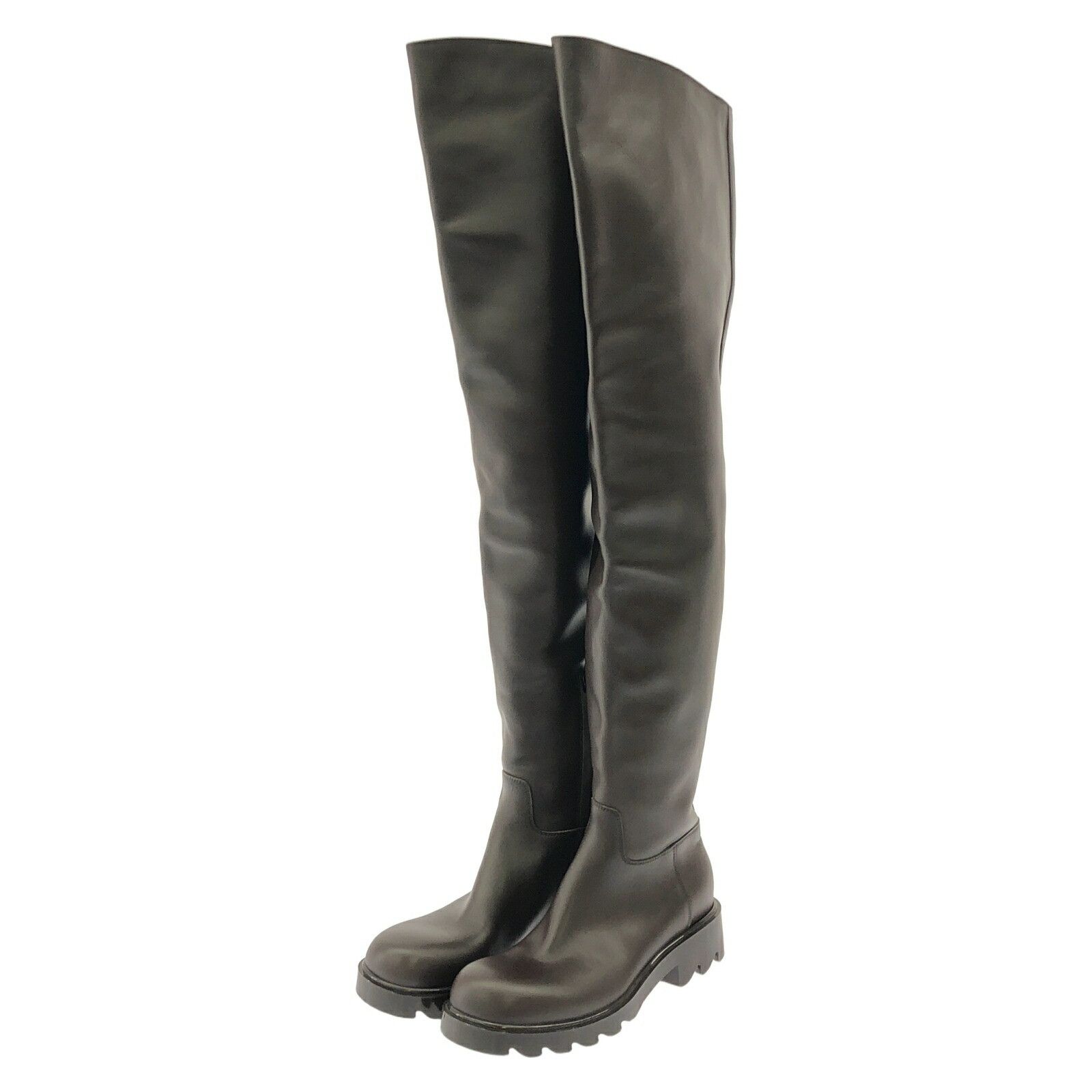Bottega Veneta Bottega Veneta Lug Boots Leather Boots Leather Shoes in Brown, Women's