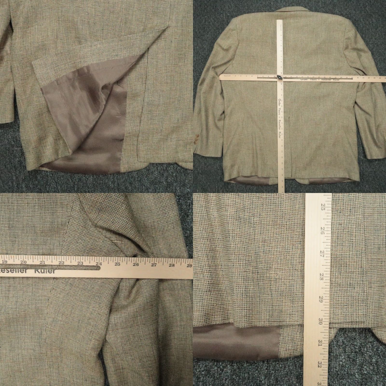 Orvis VINTAGE Orvis Blazer Men 46R Brown Silk 2 Piece Single-Breasted Notch Lapel Size 46R - 8 Thumbnail