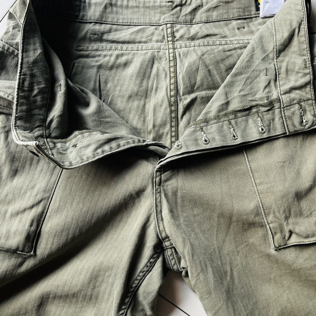 Schott × Travis Scott Faded Olive Green Schott Utilitu Military Pants Size US 30 / EU 46 - 22 Thumbnail