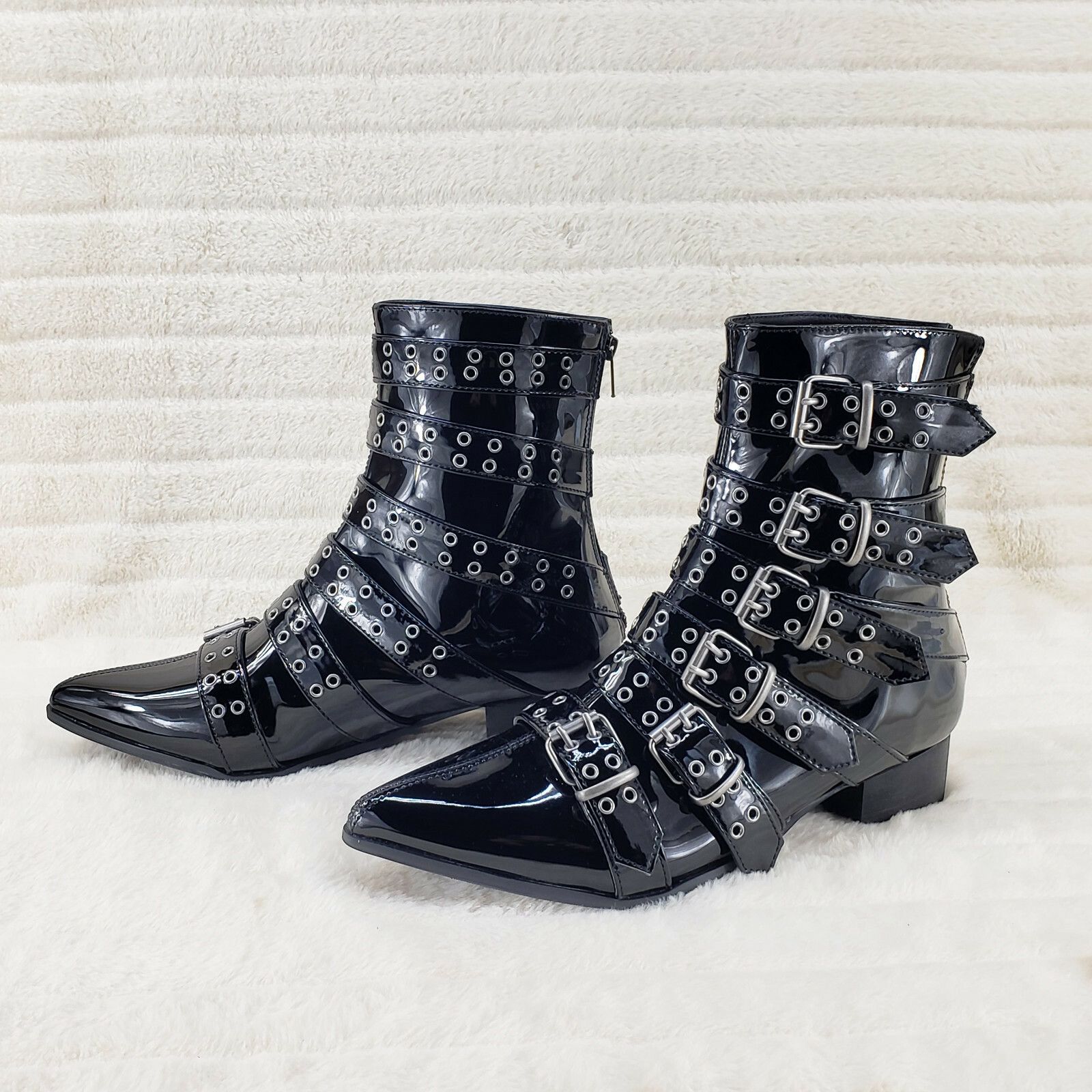 Other DEMONIA Wicked Warlock 70 Multi Strap Winklepicker Ankle Boo Size US 13 / EU 46 - 5 Thumbnail