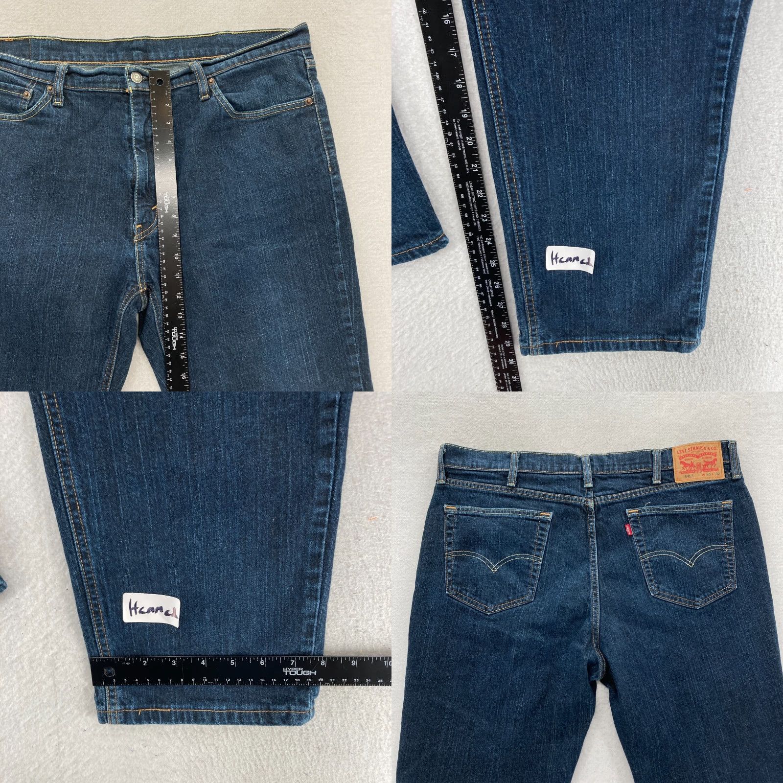 Levi's Levi's 541 Jeans Mens 40x30 Athletic Fit Tapered Leg Denim Pants Blue Stretch Cotton Spandex Size US 40 / EU 56 - 8 Thumbnail