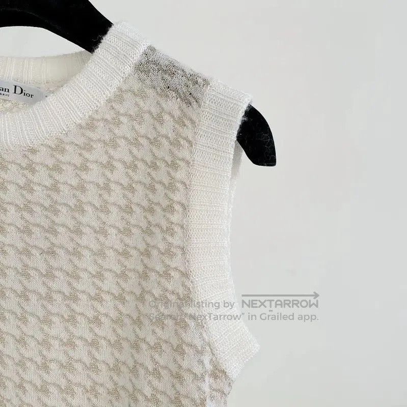 Dior Dior Multicolor Houndstooth Cashmere Sweater . Size M / US 6-8 / IT 42-44 - 3 Thumbnail
