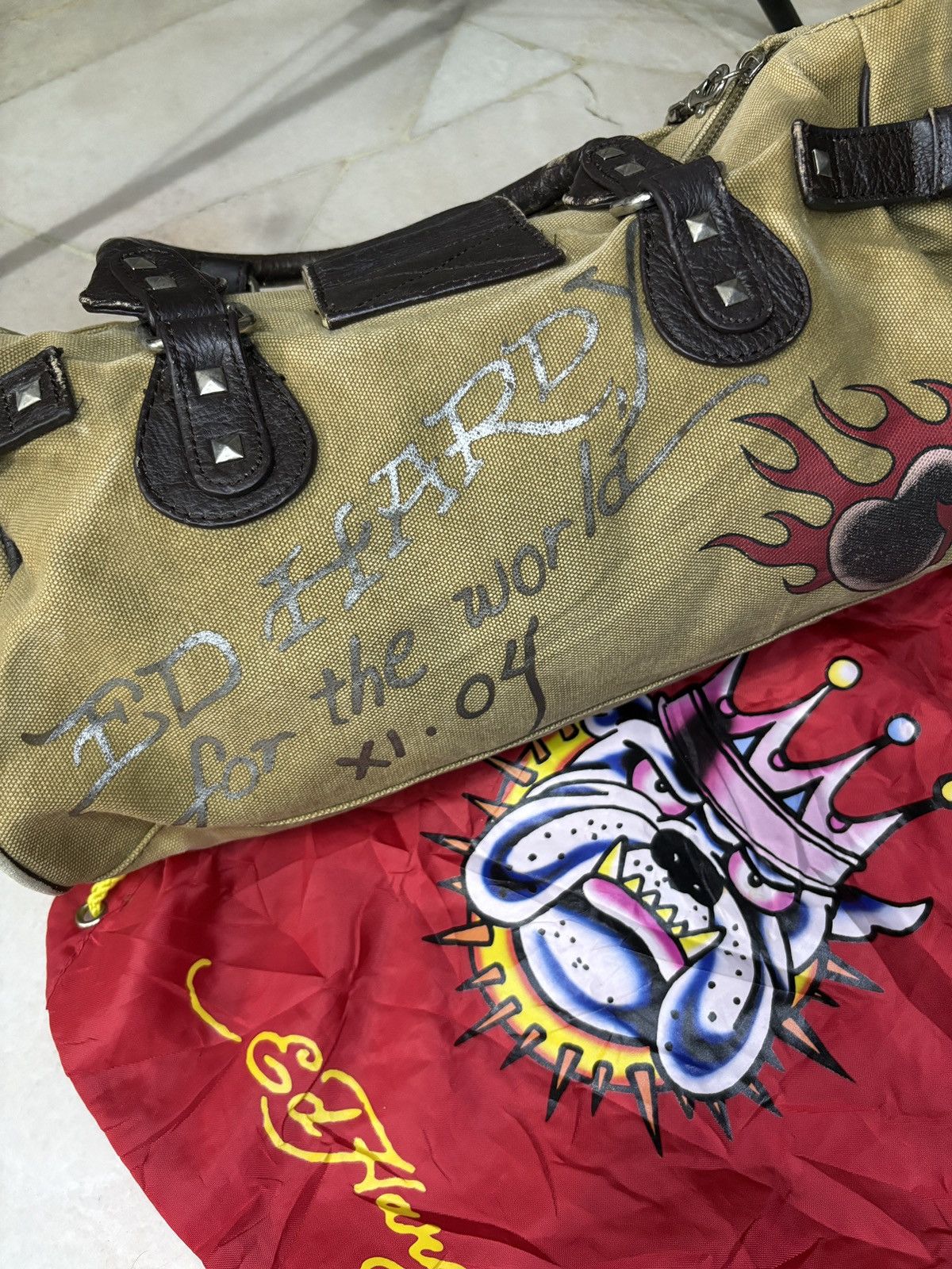 Ed Hardy Ed Hardy Love Kills Slowly Handbag Size ONE SIZE - 5 Thumbnail