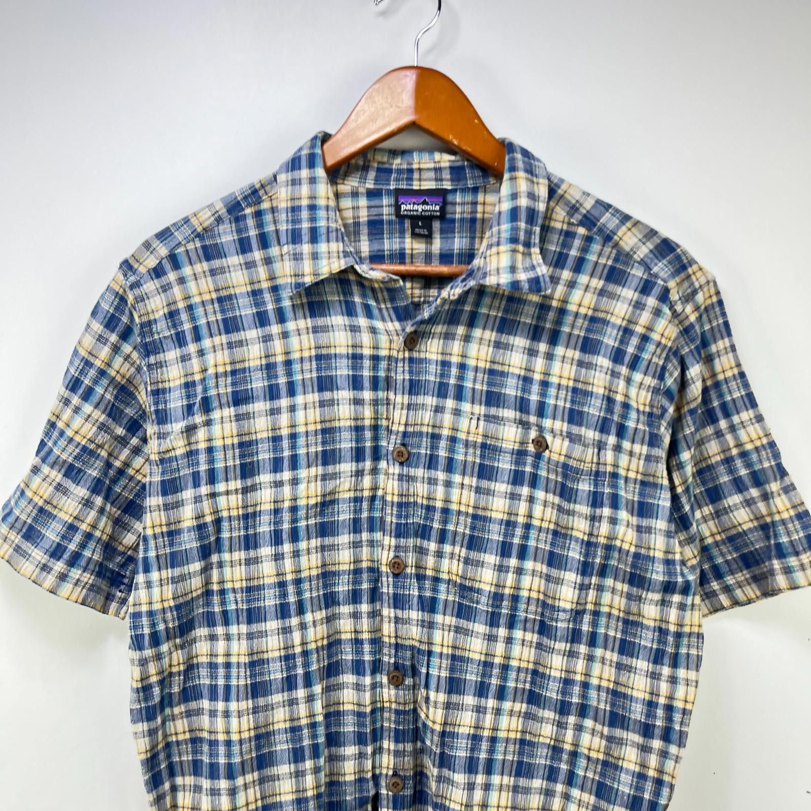 Patagonia Vintage Patagonia Plaid Button Up Organic Cotton Shirt Large Size US L / EU 52-54 / 3 - 2 Thumbnail