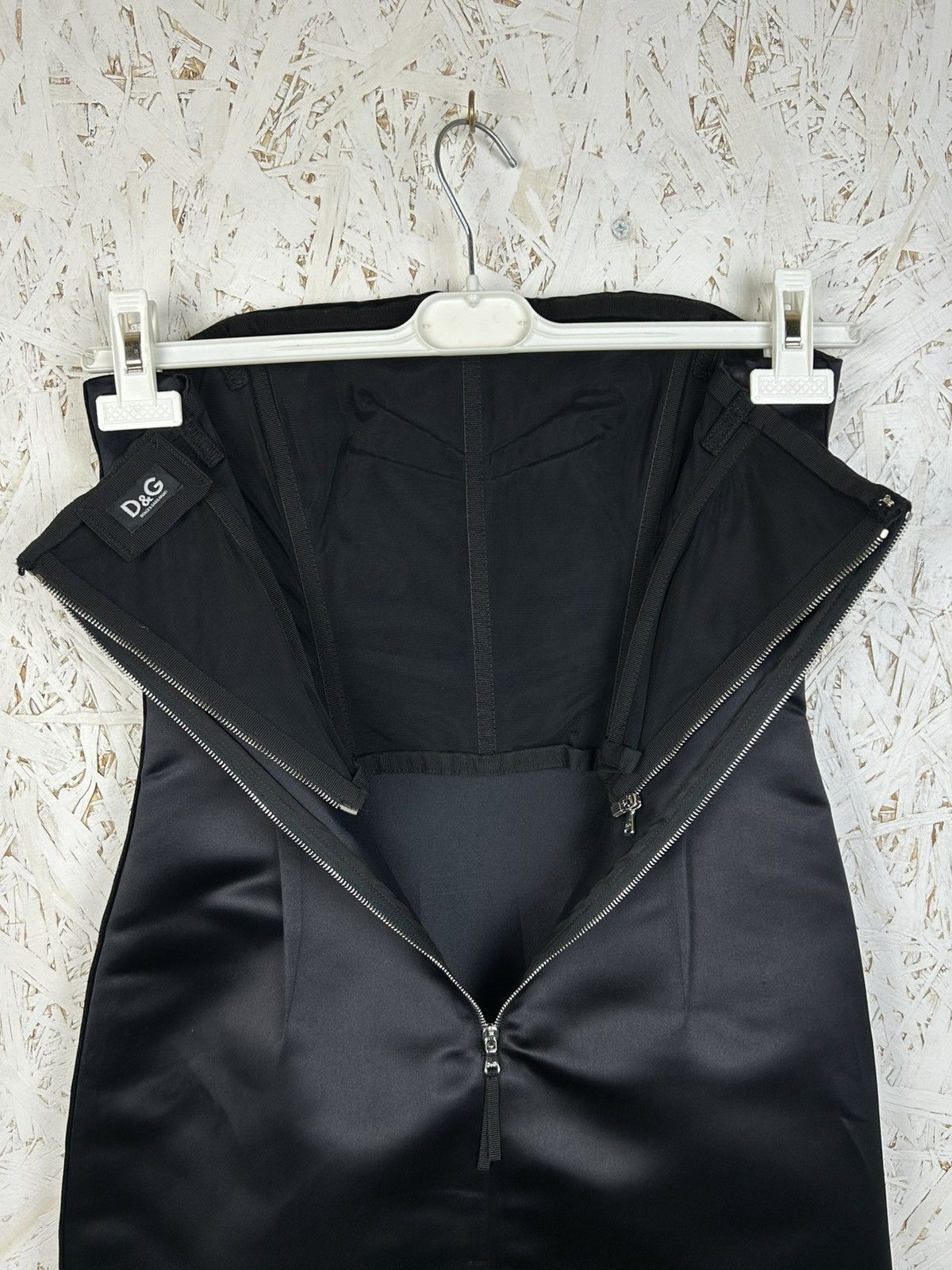 Dolce & Gabbana Dolce & Gabbana Strapless Silk Satin Corset Dress Black 42 Size M / US 6-8 / IT 42-44 - 7 Thumbnail