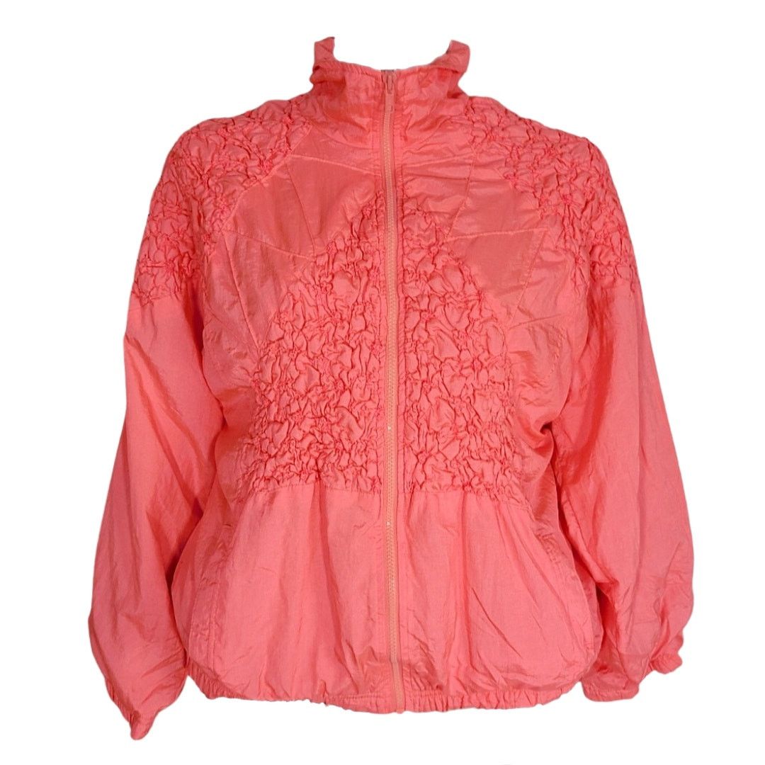 Vintage Vintage 90s ASR pink rouched full zip windbreaker size large Size L / US 10 / IT 46 - 12 Thumbnail