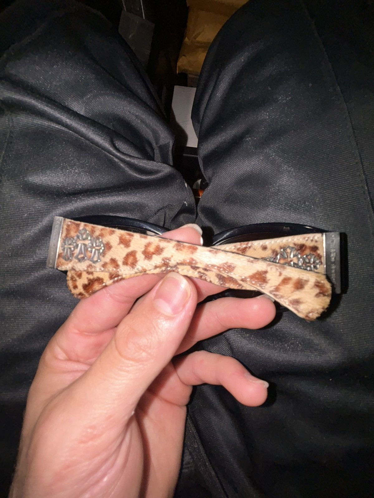 Chrome hearts cheetah triple cross