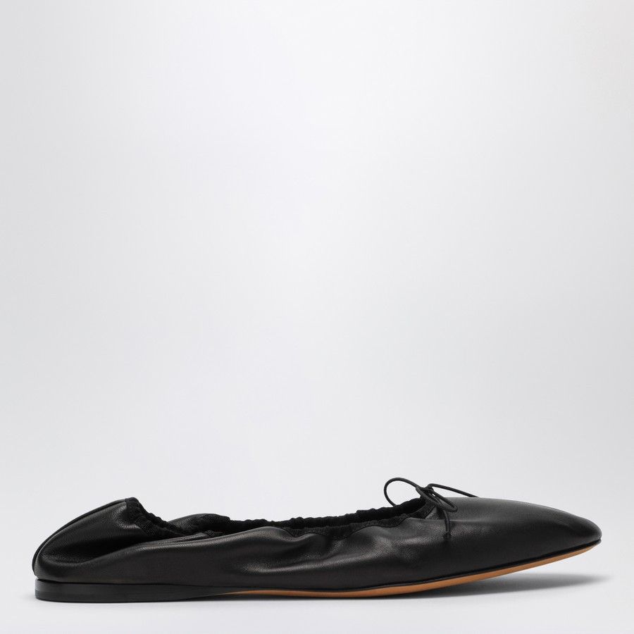 The Row o1d2blof1024 Leather Awar Ballerina in Black Size US 7 / IT 37 - 2 Thumbnail