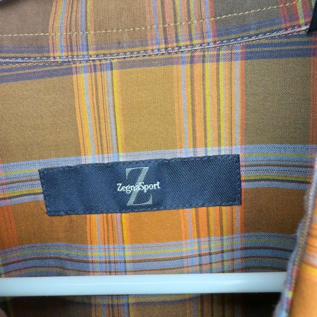 Ermenegildo Zegna ZEGNA Sport Brown Tan Plaid Casual Button-down Shirt sz L Size US L / EU 52-54 / 3 - 6 Thumbnail