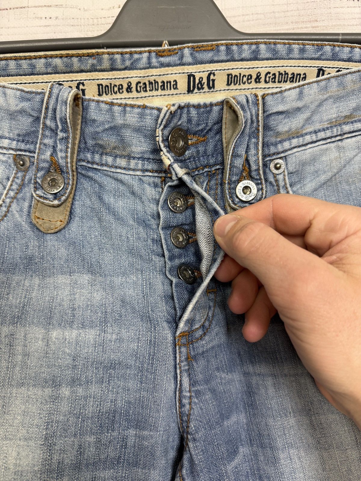 Dolce & Gabbana Vintage Dolce Gabbana Jeans Big Logo Washed Distressed Japan Size US 30 / EU 46 - 6 Thumbnail
